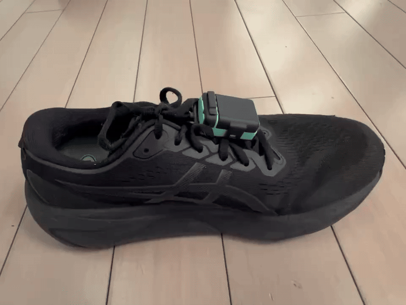 Demonstration of removing battery pod from insole