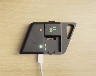 Demonstration of charging the battery pod